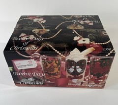 NIB (12) Twelve Days of Christmas Drinking Glasses Indiana Glass Complete Set