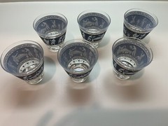 Vintage Cera Etruscan Frieze Wedgwood Glasses Set of 6