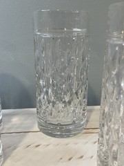 Gorgeous Ralph Lauren Aston Crystal Highball Drinking Glassware Set of 7