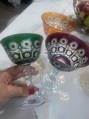 Czech Bohemian 6 Crystal Glass