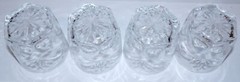 EXQUISITE SET OF 4 WATERFORD CRYSTAL ASHLING 3 1/4″ OLD FASHIONED GLASSES
