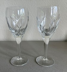 Set of 2 WATERFORD John Rocha Signature 8.25″ White Wine Stem Glasses