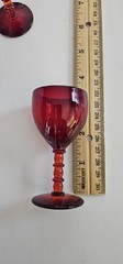 Vintage Decorative Red Glasses Approximately 3 Inches In Height