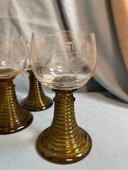 Vintage Rhein Roemer Wine Glasses (Set of 5)