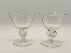 Gulli Ingrid Swedish Hand-Blown Crystal Glasses Champagne/Sherbet Set Elegant-2