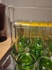 Libbey – Impromptu – Belaire Green – 5 5/8″x7 – 1 Is 5″ Cute Set Of 8
