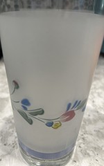 Drinking Glasses-Floral Expressions Frosted By Hearthside Set Of 3