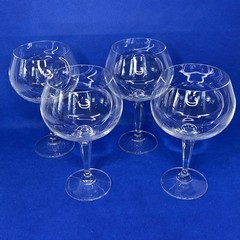 Beautiful Set of 4 Lenox Decor Plain Balloon Wine Goblets Glasses 7.5″