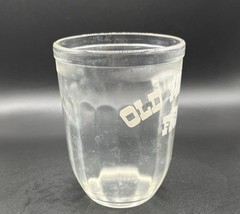 Vintage Old Millsite Farm Clear Glass Juice Tumblers Set of 2 Advertising
