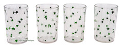 Kraft Cheese Set of 4  GREEN Star Swanky Swigs