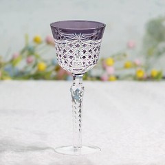Hand Cut To Clear Blue 9oz Edo Kiriko Crystal Whiskey Glasses Gift Packing 1pc