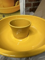 Fiesta MARIGOLD CHIP AND DIP SET new in box