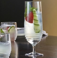Waterford Mixology Circon Hurricane Glass 14 oz Set of 2 BNIB