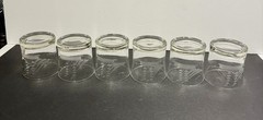 6 Javit Style CLIPPER SHIP Etched OLD FASHIONED Whiskey Rocks Glasses 8 oz 3.5”