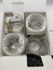 4 Anchor Hocking 14 Oz Double Rocks Glasses. New In Box. CHTM-1110