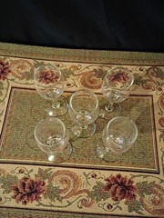 Clear 4″ Cordial Glasses. (264)t