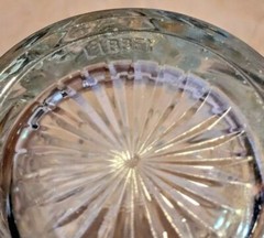 Vintage Libbey Crystal Glasses Hobstar Star of David Set 2 AUTHENTIC; MARKED