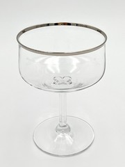 Lenox Desire Platinum Trim Champagne Coupe / Cocktail Glass 5” Set Of 3