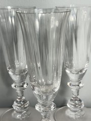 Set of 5 Mikasa French Countryside 7 5/8″ Champagne Flutes Optic Mint