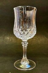 Vintage GORGEOUS lead CRYSTAL D’Arques-Durand Longchamp Lead Wine Glass 7.25”H