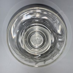 Vintage Set Of 3 Wheat Etched Low Ball Glasses 3” High MCM Heavy Round Bottom