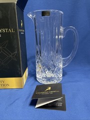 KILLARNEY CRYSTAL Trinity Jug 1200ml Pitcher Vintage Ireland New In Box