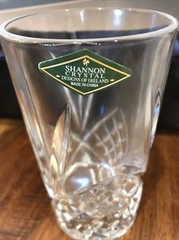 Dublin by Godinger Crystal – Four Vintage Crystal Highball Glasses NEW IN BOX!!
