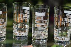 Vintage Cocktail Highball Glasses Set of 7, Whiskey – Bourbon Glasses 1950’s