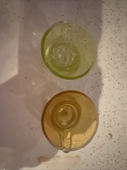 Vintage Glasses Shot Liquor Handles Glass