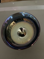 Vintage Indiana Iridescent Thumb Print Goblet