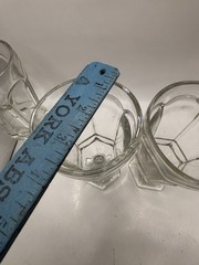 Set Of 3 – 7” Vintage Fostoria Virginia Clear Stemmed Iced Tea/Water Glasses