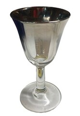 Vintage Set of 3 Silver Fade Cordial Shot Glasses 3.75” T x 1.75”D-Unique