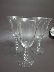 Imperial Candlewick 9oz Goblets Set Of 3. 3400