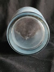 Hellenic Blue 16 oz Flat Tumbler by Jeannette • 6½» Tall Vintage
