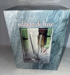 Set of 4 Cristallerie Zwiesel Germany Edition De Luxe Pilsner BEER GLASSES ~ NEW