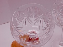 2 Waterford Crystal Millenium Collection Happiness Toasting Balloon Wine Goblets