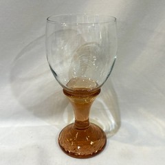 Fire and Light Stem Wine Glass Drinking Goblet Copper Gold Stem