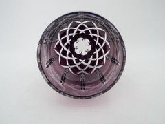Vintage Ajka Arabella Handmade Bohemian Crystal Cut to Clear Iced Tea Goblets