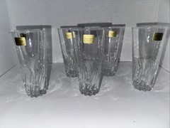 Luminary Verrerie O’Arques FLAMENCO 4-7/8″ Small Tumblers / Juice Glasses Set 6