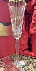 Waterford 2015 12 Days of Christmas Lismore Partridge Gold Flute Boxed # 4000833