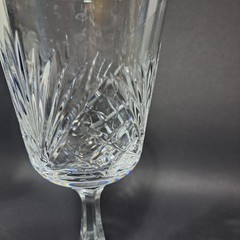 Oscar De La Renta Crystal Austria Stemmed Glass Water Wine Drinkware Barware