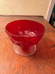 Seneca Driftwood Red Sherbert Glassware