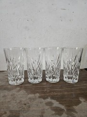 Nachtmann Imperial Crystal Longdrink Highball Tumblers Glasses Heavy Cut. 65