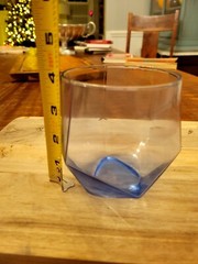 Old Fashioned Glasses Geometric Triangle Octagonal Whiskey Low Rocks Set Of 2