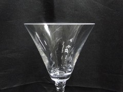Towle Cornet, Clear w/ Cut Stem: Water or Wine Goblet (s), 8 5/8″ Tall