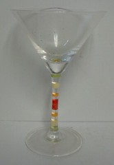 Crate & Barrel CAPRICE (CITRUS) 7″ Martini Glasses SET OF NINE More Items Here