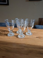 Set of 4 Vintage Anchor Hocking Boopie Iced Tea Goblets 7″ Berwick Bubble Foot