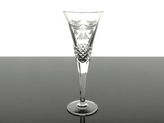 WATERFORD MILLENIUM PEACE CRYSTAL CHAMPAGNE FLUTES GLASSES – SET OF 2