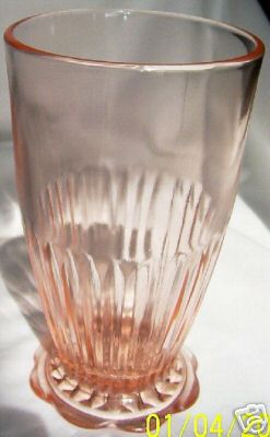 OLD COLONY LACE EDGE PINK 10-1/2oz FTD TUMBLER!