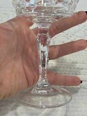 Vintage Set of 2 Cherbourg 24% French Lead Crystal Unit No. 3 Champagne/Sherbet